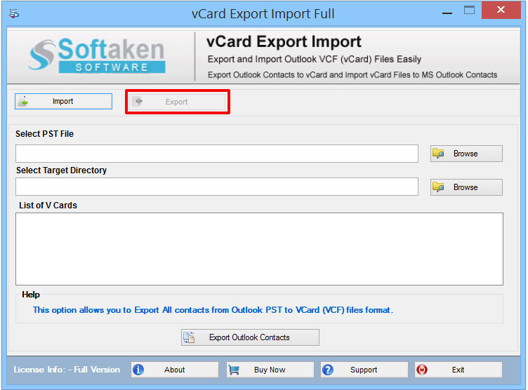 how to export contacts from outlook 2010 to vcard